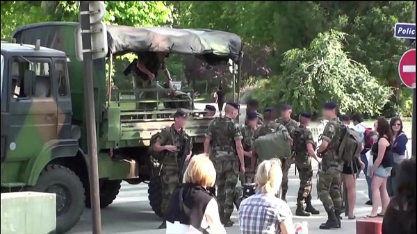 Eiffel Tower extreme public sex threesome in Paris France