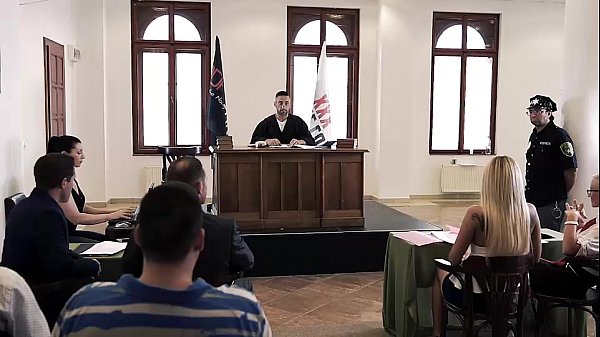 Judgement Day – Sexy Lawyer Negotiates Double Penetration