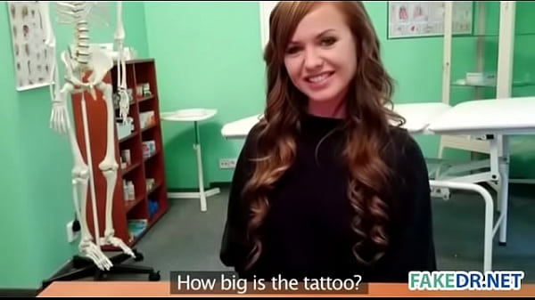 Brunette model gets pounded in fake hospital